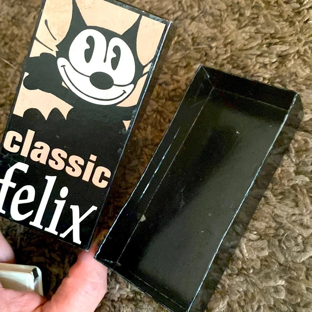 black felix the cat watch box